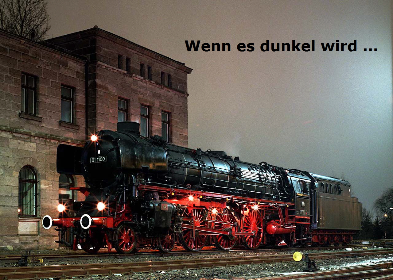 Wenn es dunkel wird ...